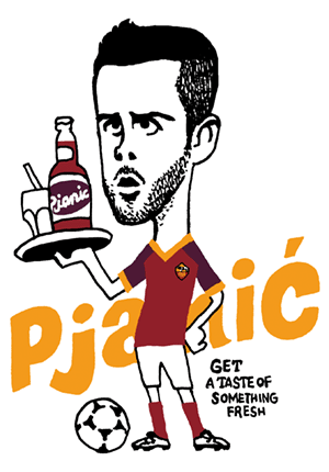 ピアニッチ pjanic（ボスニア・ヘルツェゴビナ）の似顔絵イラスト